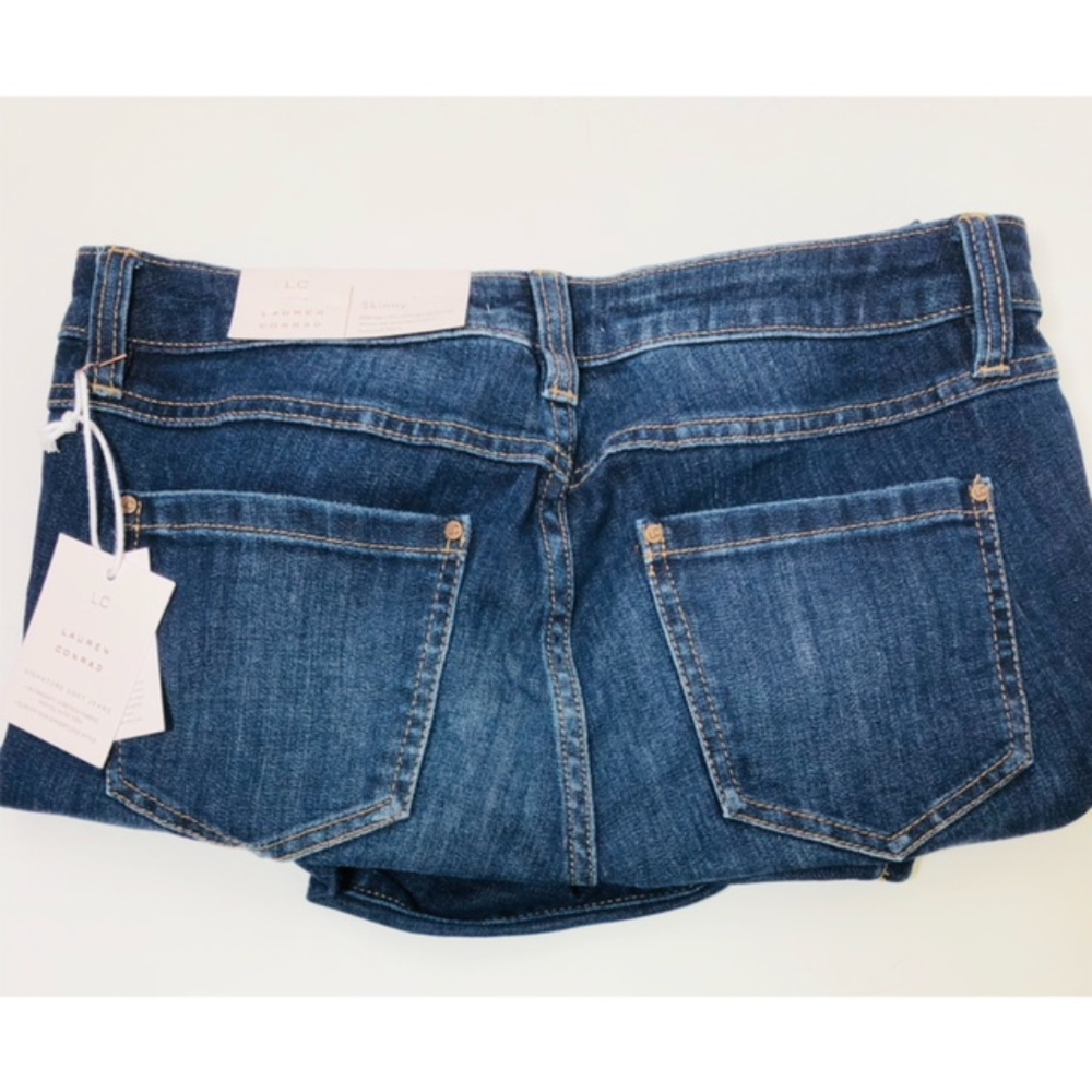 SOLD LC Lauren Conrad Skinny Jeans Dark Wash Sz 8 - Picture 7 of 8
